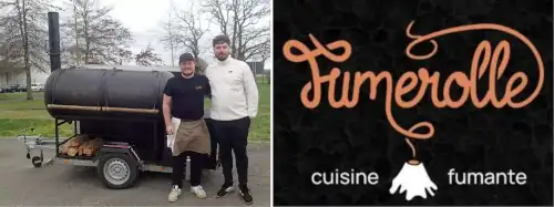 Fumerolle, une cuisine cuite au feu de bois, une idée fumante